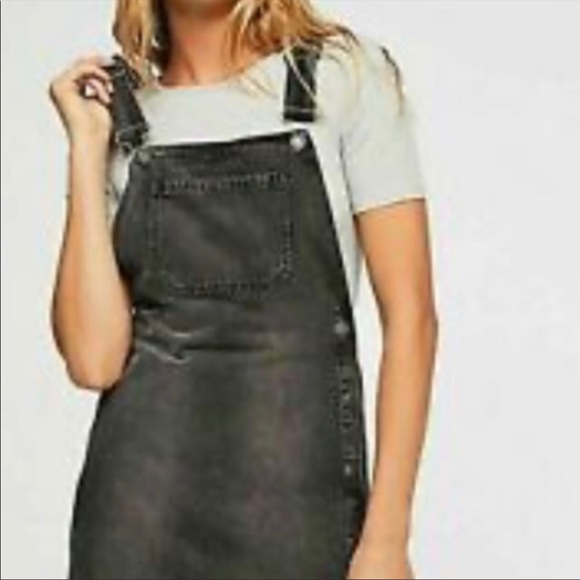 Free People - Louise denim snap dress overall - Picture 5 of 8